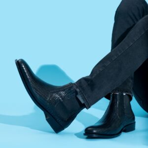 Chelsea Boots (Black Woven)