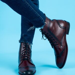 Brogue Boots (Maroon)