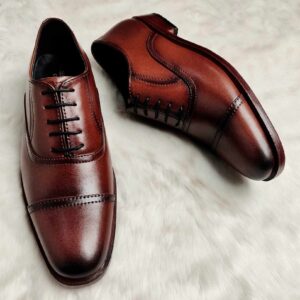 CAPTOE OXFORD SHOES (PLAIN BROWN)
