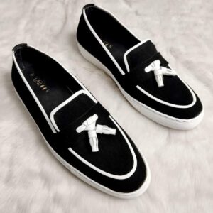 TASSEL SNEAKERS (BLACK SUEDE)